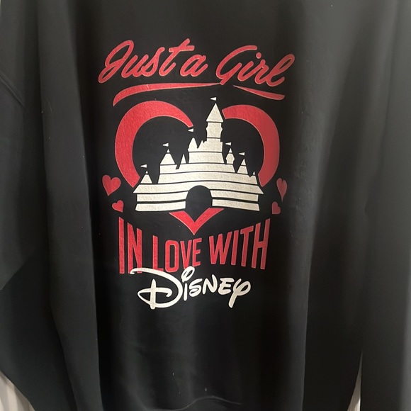 Disney Just A Girl In Love Sweatshirt - Picture 2 of 4